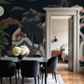 Whispers of the Mountain, Midnight Mural Wallpaper - room preview 06