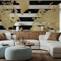 World Map Cities - Harper Mural Wallpaper - room preview 06