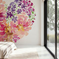 Floral Heart Petals Mural Wallpaper - room preview 06
