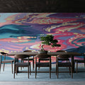 Sunset Reflections on Water Mural Wallpaper - room preview 06