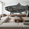 Fly Fishing I Mural Wallpaper - room preview 06