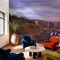 Sunset Cottage Path Mural Wallpaper - room preview 06