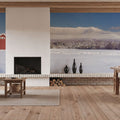 Snowy Mountain Ranch Mural Wallpaper - room preview 06