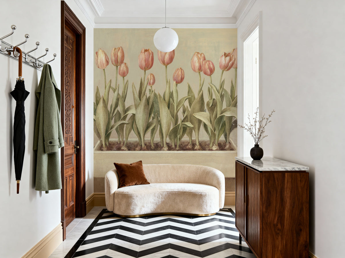 Tulip Friends I Mural Wallpaper - room preview 06