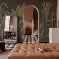 Madagascar Foliage, Mauve Mural Wallpaper - room preview 06