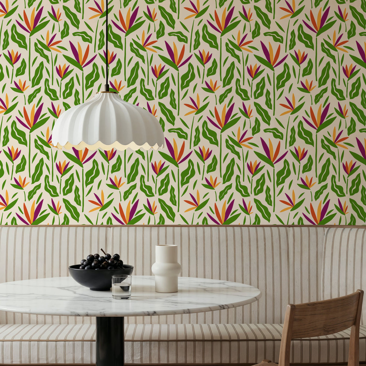 Horned Tulips Mural Wallpaper - room preview 06
