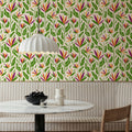 Horned Tulips Mural Wallpaper - room preview 06