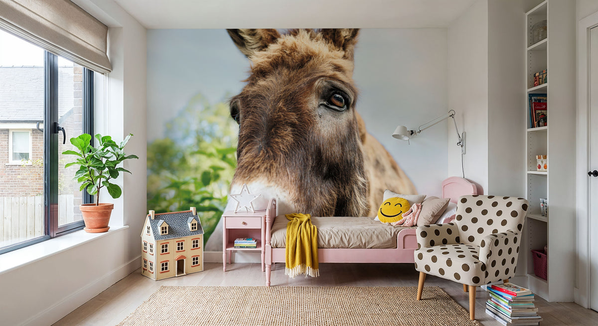 Donkey Pasture Mural Wallpaper - room preview 06