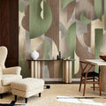 Modern Guild, Urban Jungle Green Mural Wallpaper - room preview 06