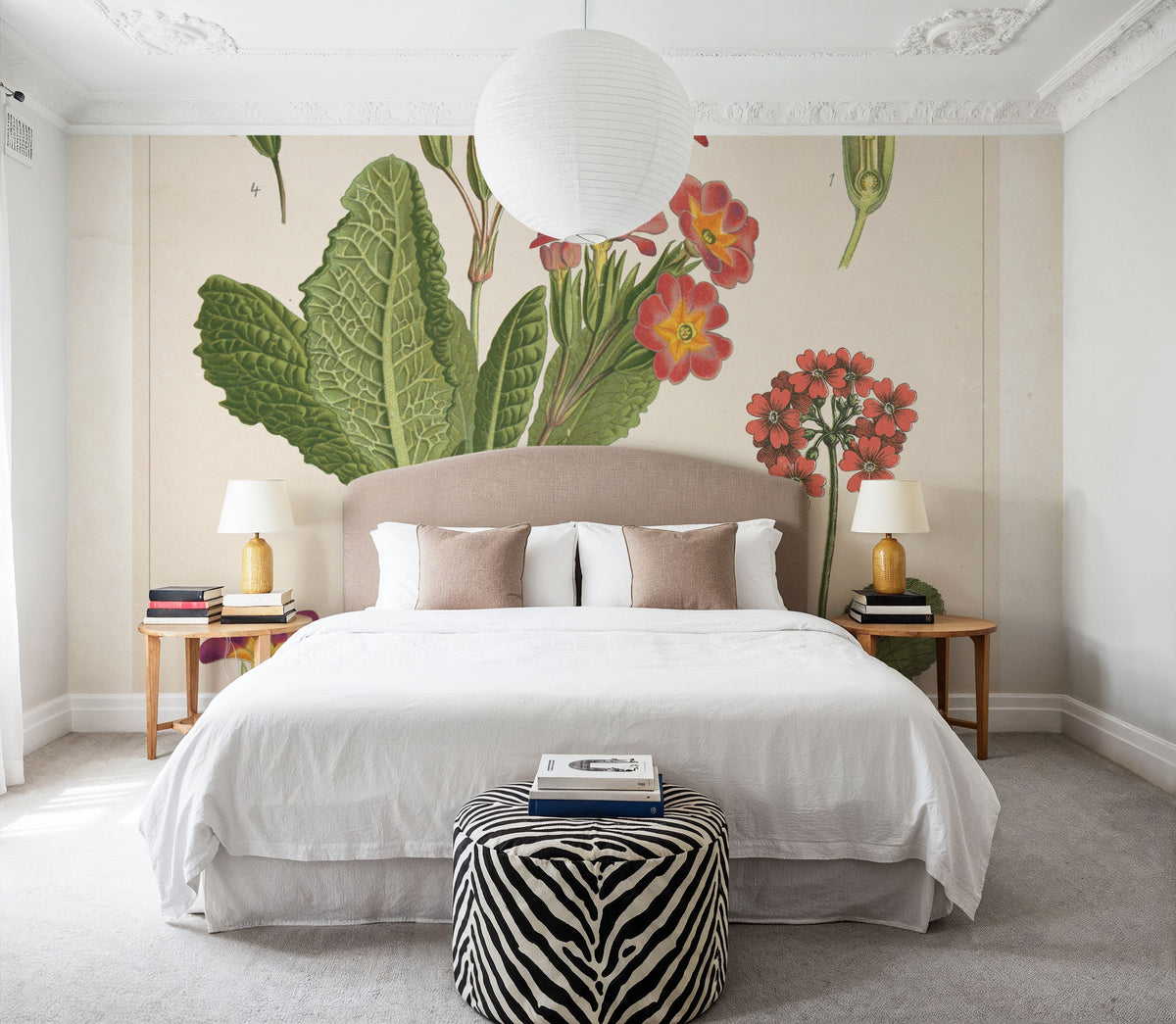 Flower Market Chart II Mural Wallpaper - room preview 06