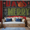 Holiday Talk Color II Mural Wallpaper - room preview 06