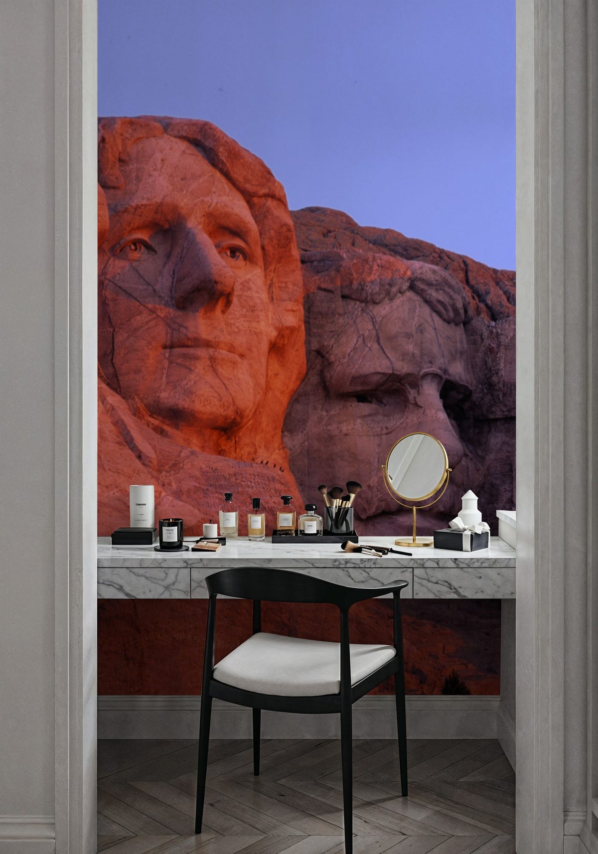 Mount Rushmore At Sunset Mural Wallpaper - room preview 06