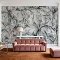 Orchids Sketch Mural Wallpaper - Neutral Tone - room preview 06