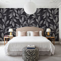 Sleeping Garden Leaves Mural Wallpaper - room preview 06