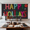 Holiday Wishes I Mural Wallpaper - room preview 06