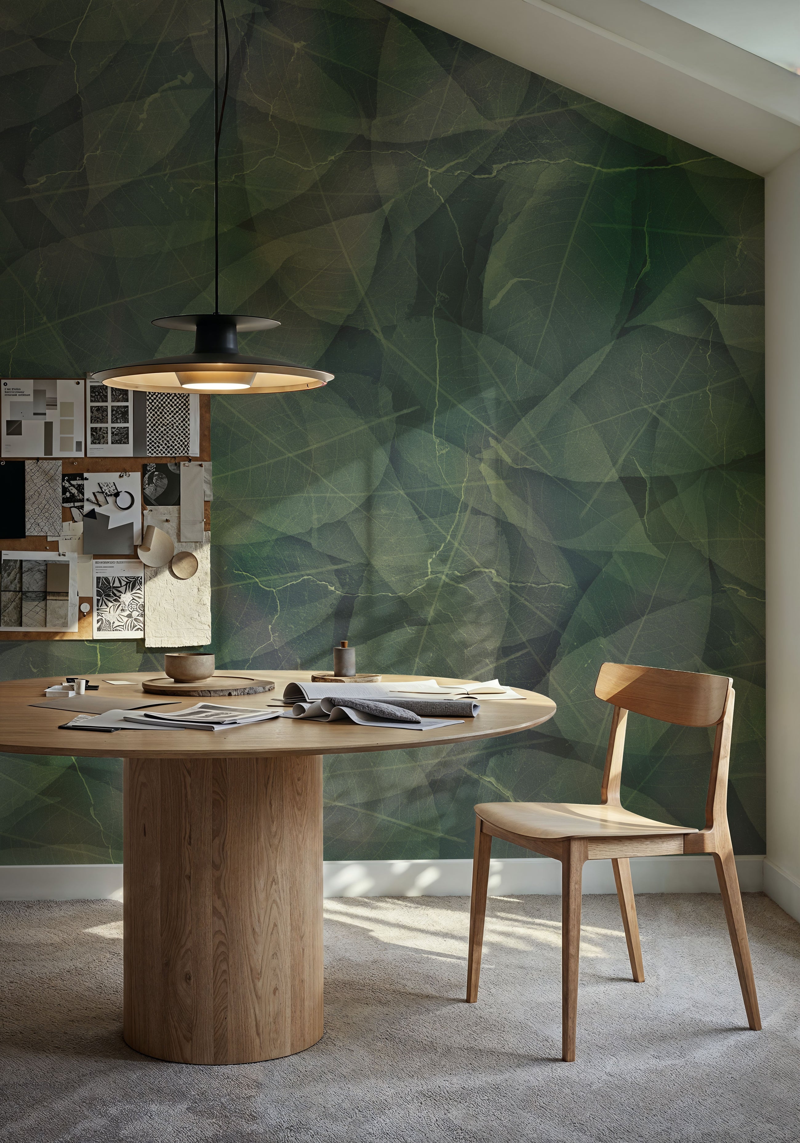 Acid Leaves Mural Wallpaper