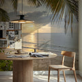 Golden Shore Sunrise Mural Wallpaper - room preview 06
