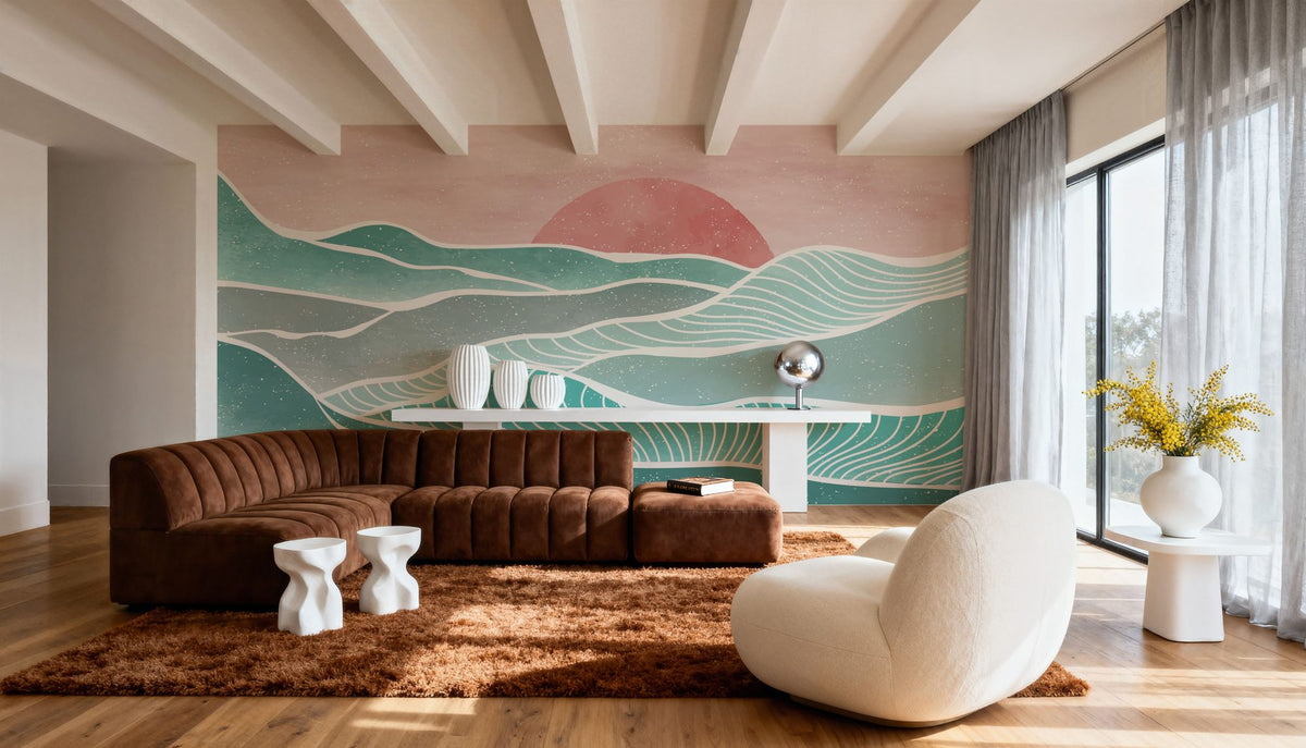 Shikoku Sunset Mural Wallpaper - room preview 06