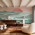 Shikoku Sunset Mural Wallpaper - room preview 06