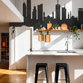 Nairobi Kenya Skyline Black & White Mural Wallpaper - room preview 06
