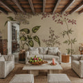 Herbal Botanical I Mural Wallpaper - room preview 06