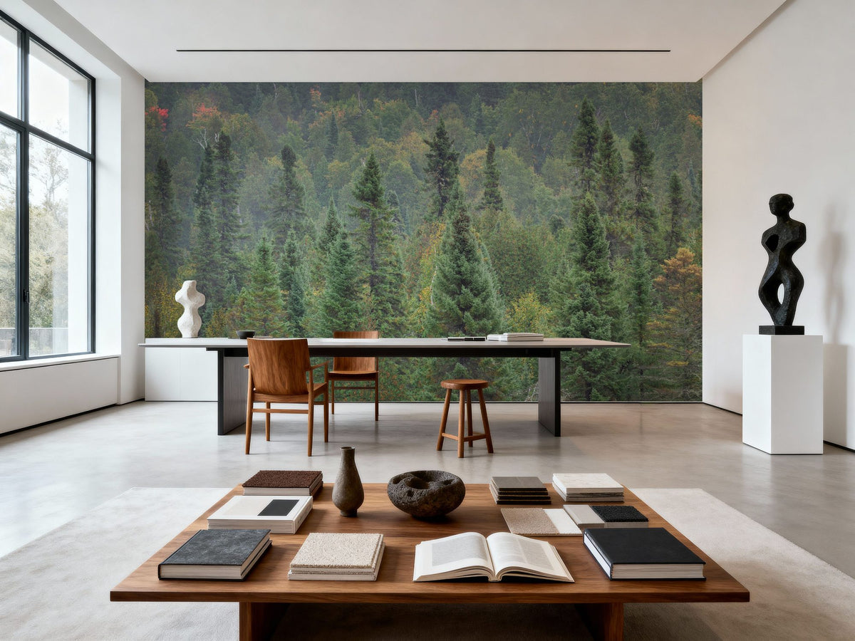 Superior Forest Mural Wallpaper - room preview 06