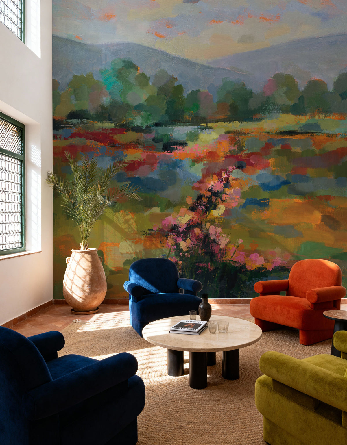 Floral Path Mural Wallpaper - room preview 06