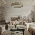 First Snow Mural Wallpaper - room preview 06