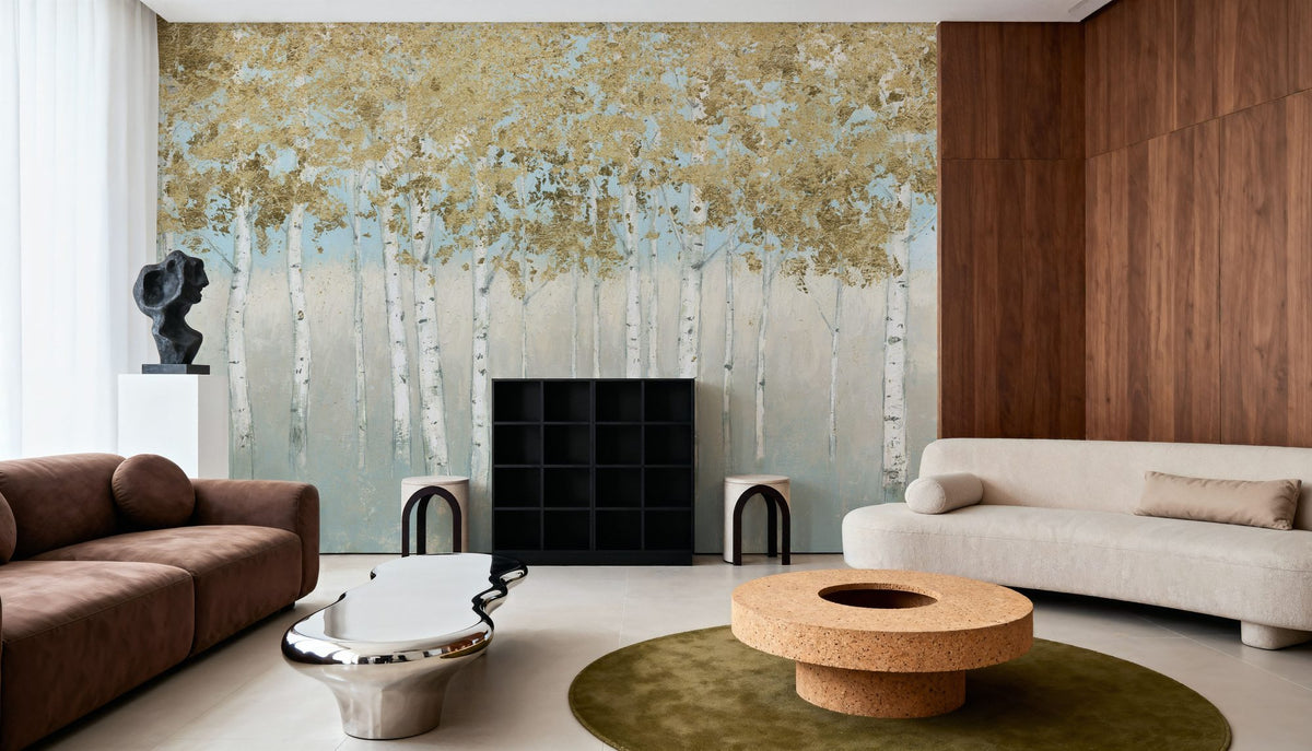 Shimmering Forest Mural Wallpaper - room preview 06