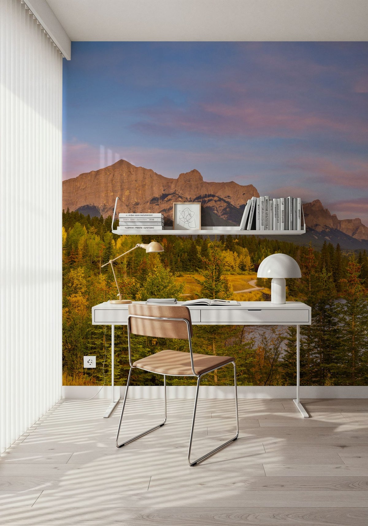 Bow River Watch Mural Wallpaper - room preview 06
