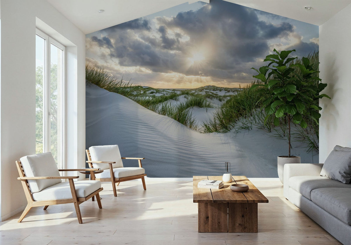 Hide and Seek Beach Mural Wallpaper - room preview 06