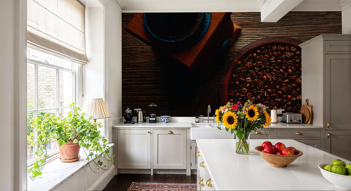Make Some Coffee Mural Wallpaper - room preview 06