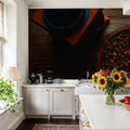 Make Some Coffee Mural Wallpaper - room preview 06