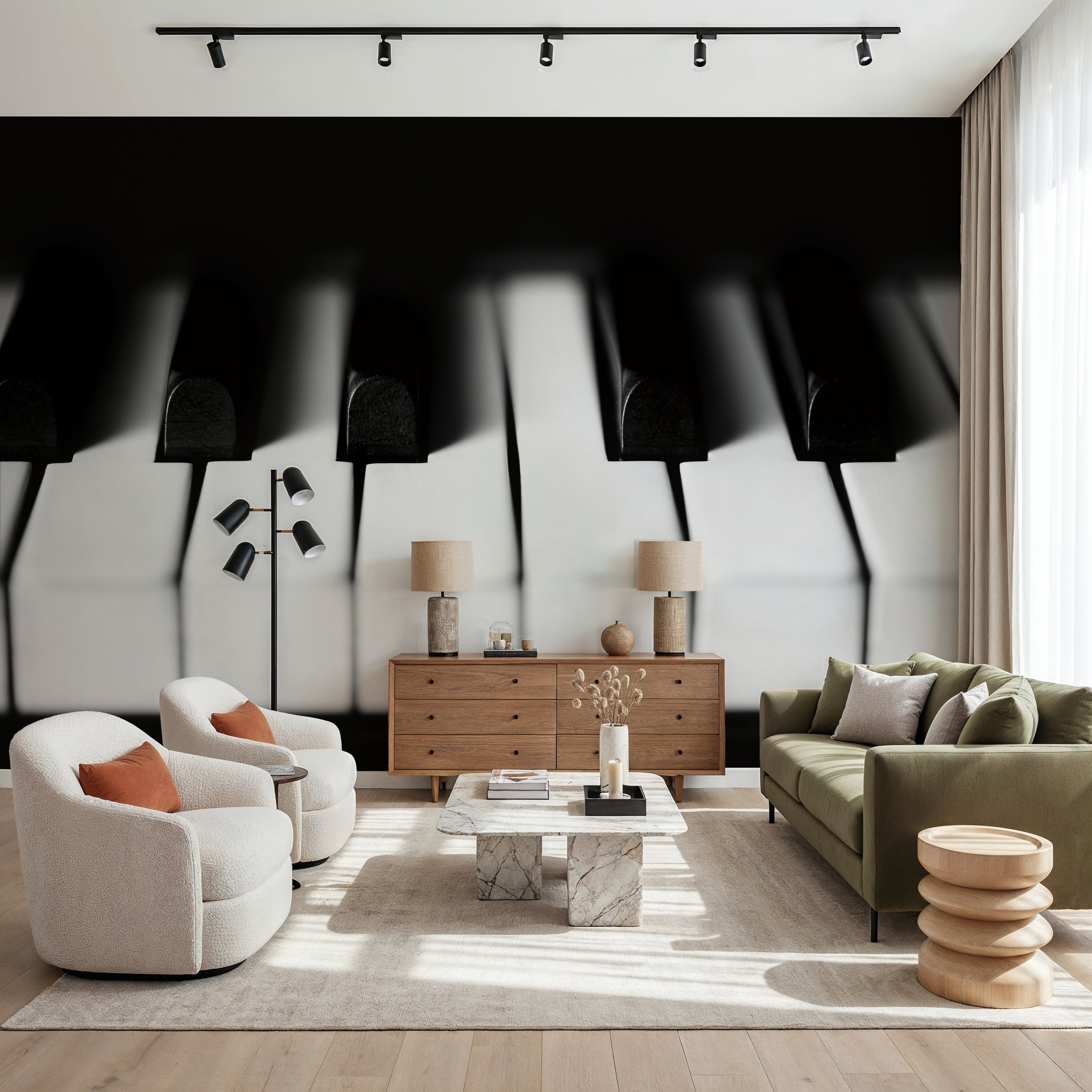 Keys Mural Wallpaper