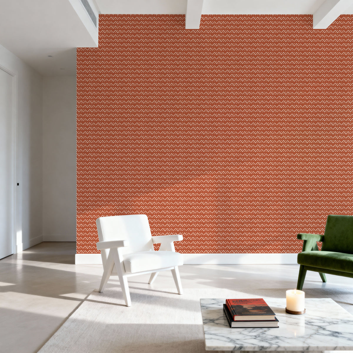 Peak Lines Mural Wallpaper - room preview 06