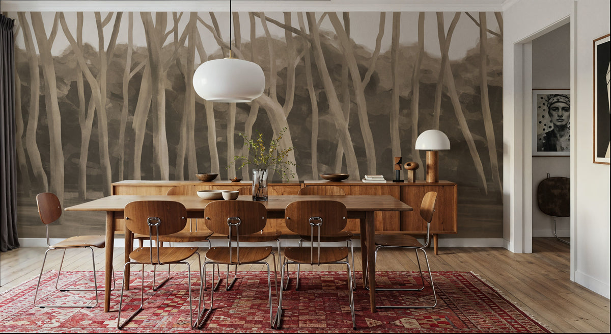 Dune Forest, Mocha Mural Wallpaper - room preview 06
