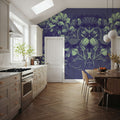 Scandi Flower V Mural Wallpaper - room preview 06