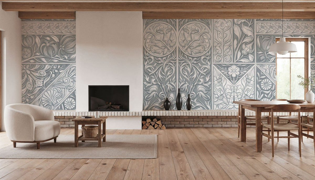 Flower Collection, Stone Mural Wallpaper - room preview 06