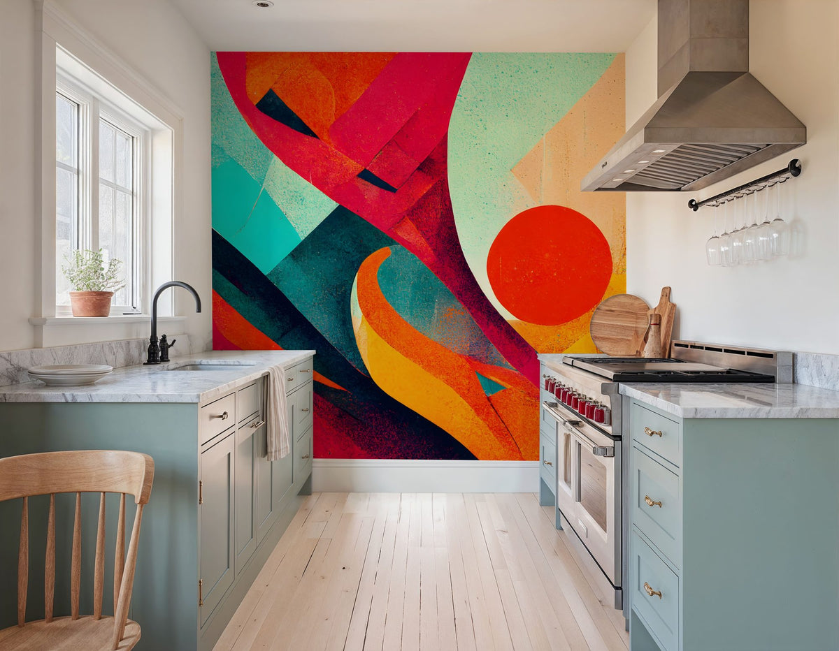 Desert Sun Mural Wallpaper - room preview 06