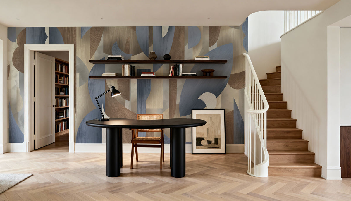 Modern Guild, Skyscraper Blue Mural Wallpaper - room preview 06