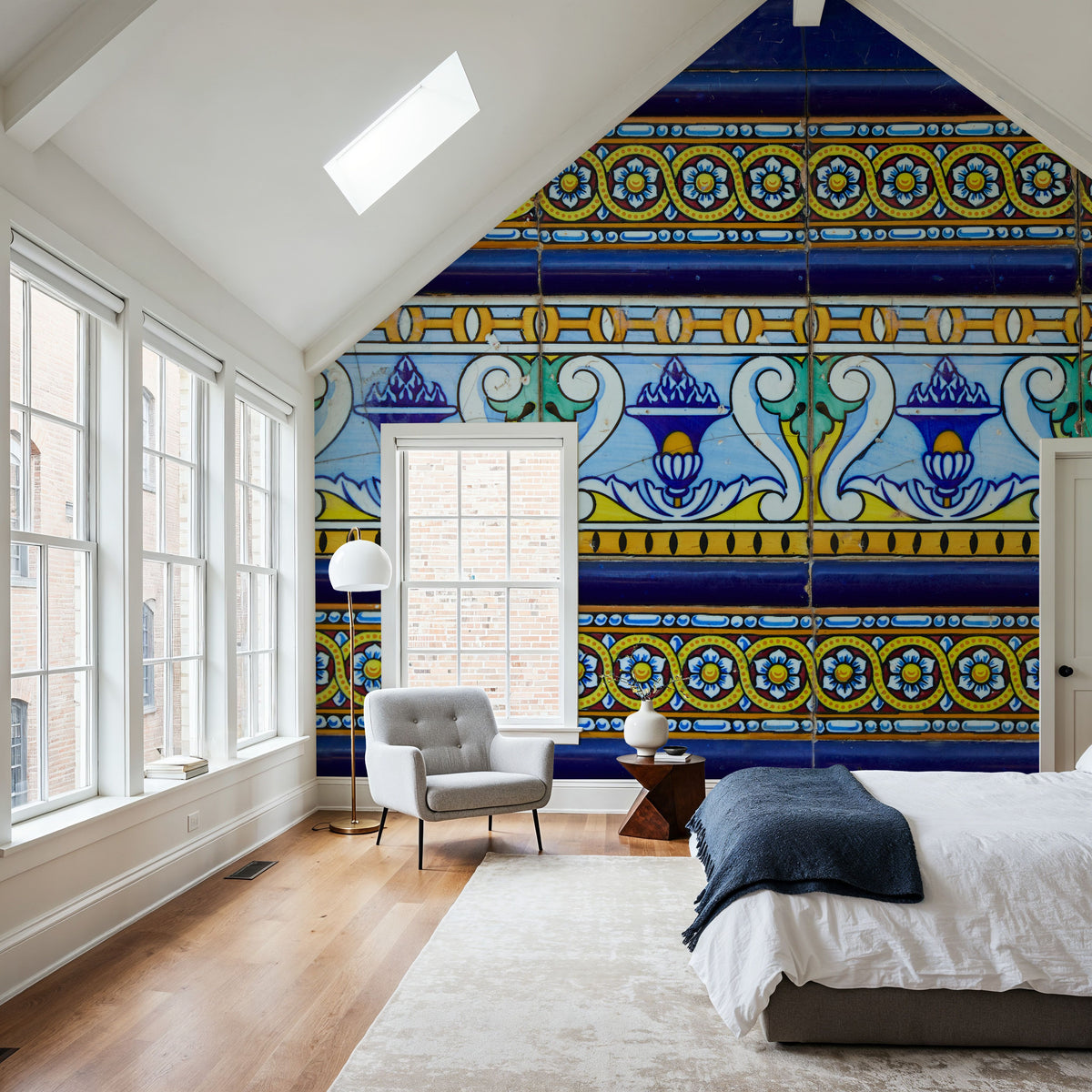 Azulejo Bloom Mural Wallpaper - room preview 06