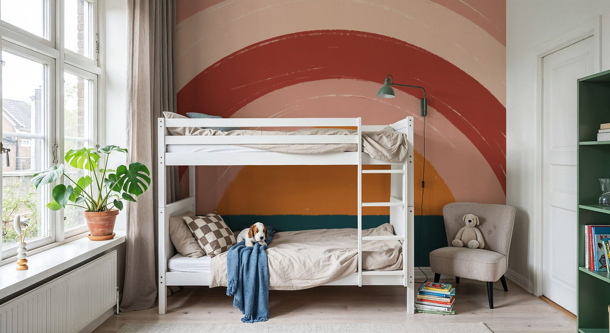 Ocean Rainbow Mural Wallpaper - room preview 06