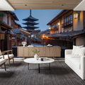 Yasaka Pagoda At Night Mural Wallpaper - room preview 06