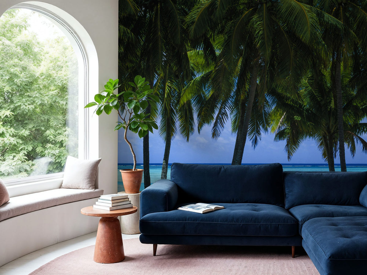 Palm Panorama I Mural Wallpaper - room preview 06
