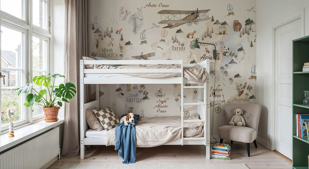 My First World Map Mural Wallpaper - room preview 06