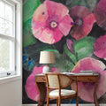 Midnight Blooms I Mural Wallpaper - room preview 06