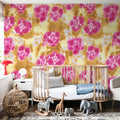 Watercolor Bloom Mural Wallpaper - room preview 06