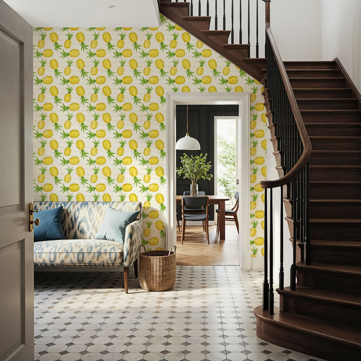 Lemon Vibes Mural Wallpaper - room preview 06