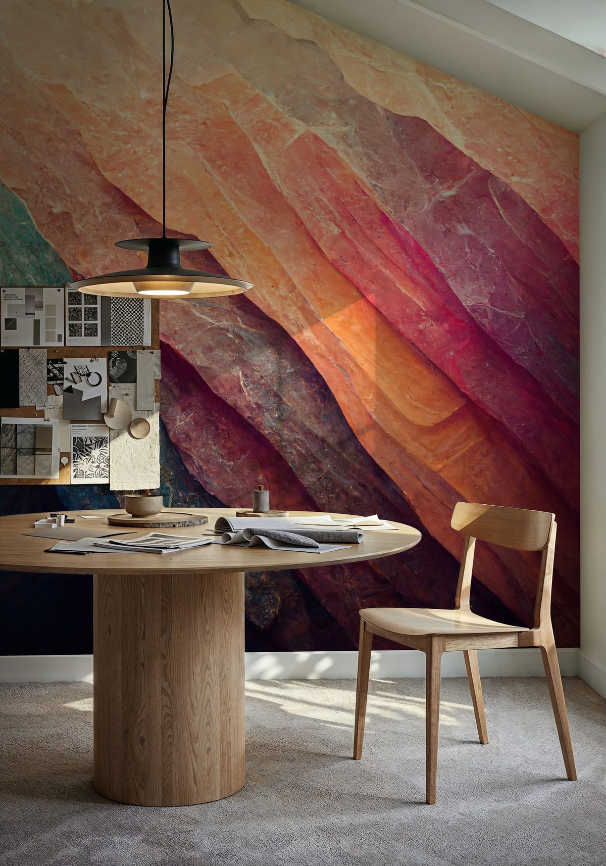 Rainbow Stone Mural Wallpaper - room preview 06
