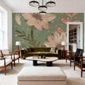 Floralscape X Neutral Mural Wallpaper - room preview 06